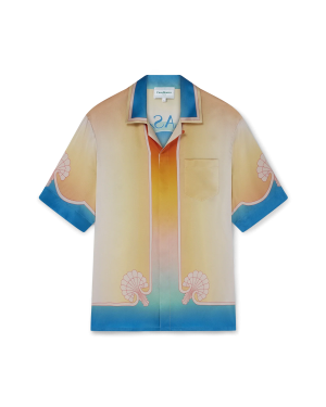 L’Arc Color?? Short Sleeve Silk Shirt