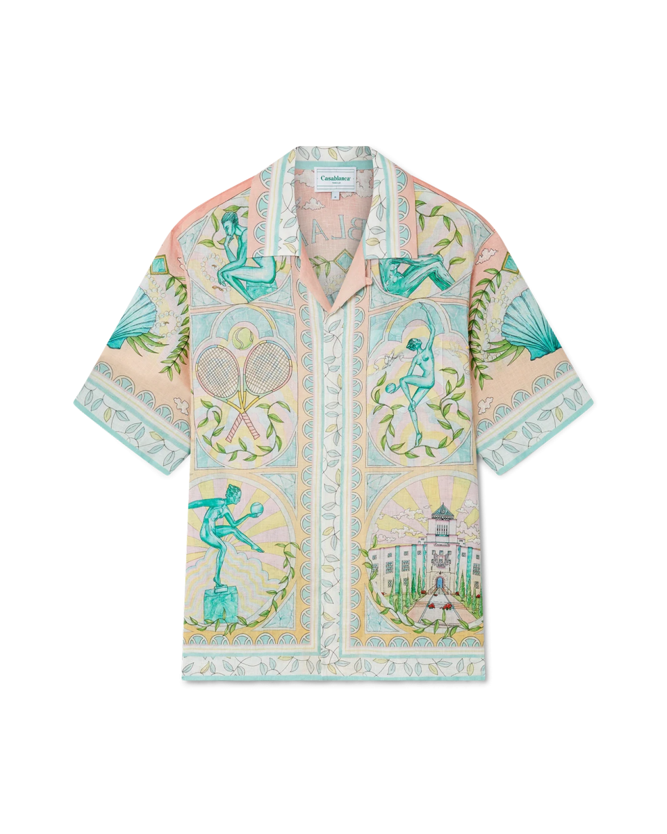 Vase Short Sleeve Linen Shirt