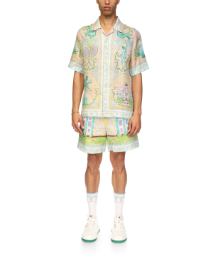 Vase Short Sleeve Linen Shirt