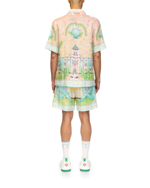 Vase Short Sleeve Linen Shirt