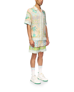 Vase Short Sleeve Linen Shirt