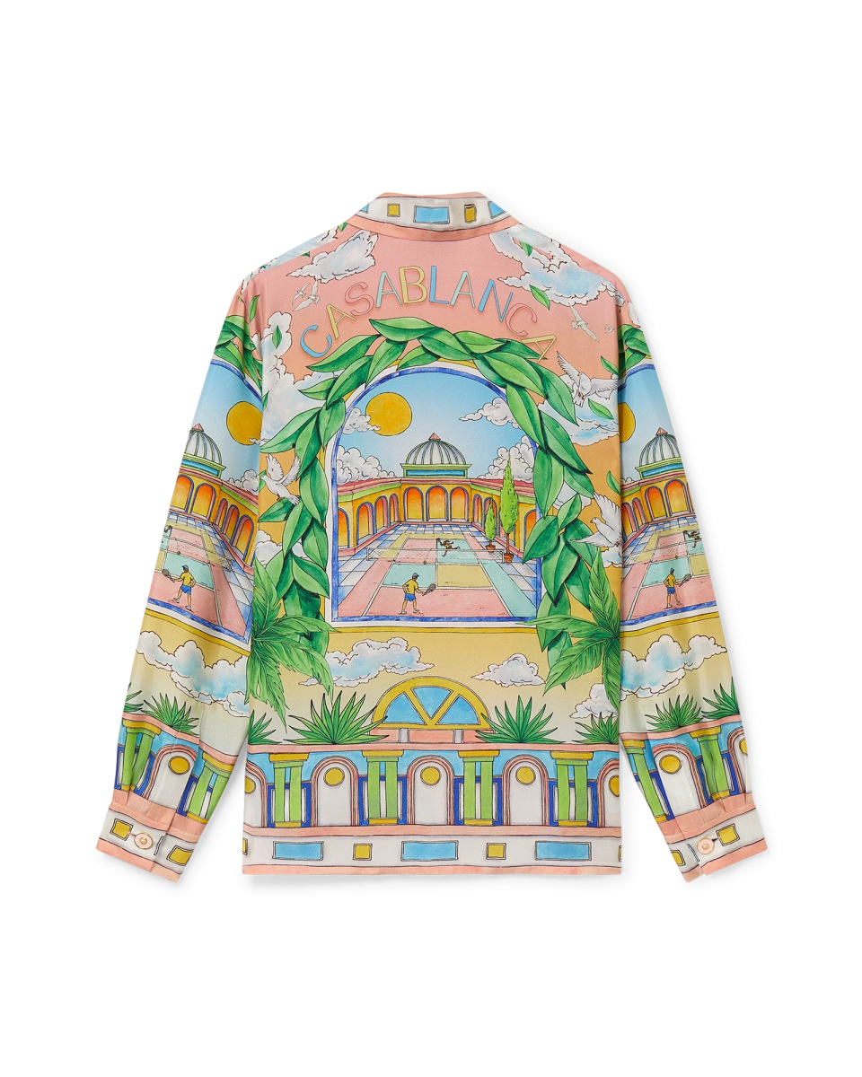 Paysage Ideal Short Sleeve Silk Shirt