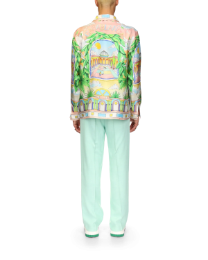 Paysage Ideal Short Sleeve Silk Shirt