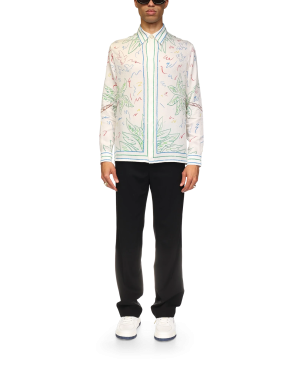 Crayon Tennis Club Long Sleeve Silk Shirt