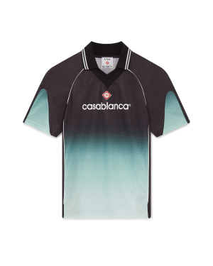 Gradient Monogram Jacquard Short Sleeve Football Shirt