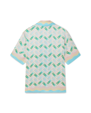 Ping Pong Short Sleeve Silk Shirt