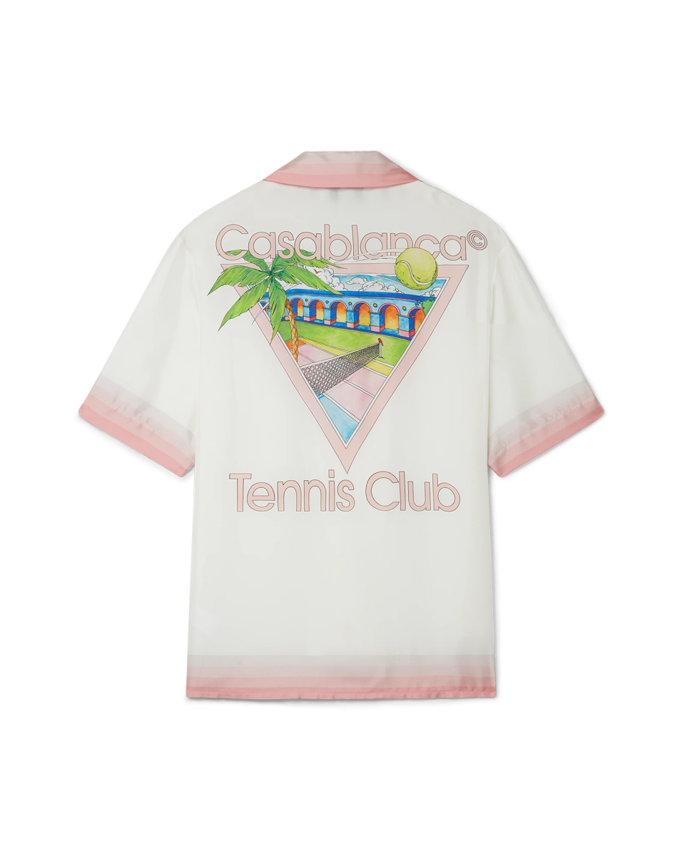 Tennis Club Icon Short Sleeve Silk Shirt