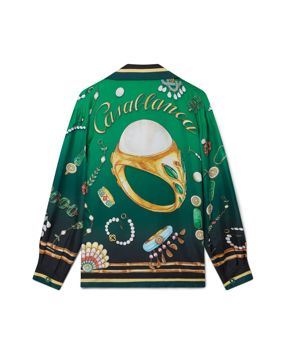 La Boite A Bijoux Long Sleeve Silk Shirt