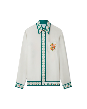 Oranges En Fleur Silk Shirt