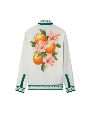 Oranges En Fleur Silk Shirt