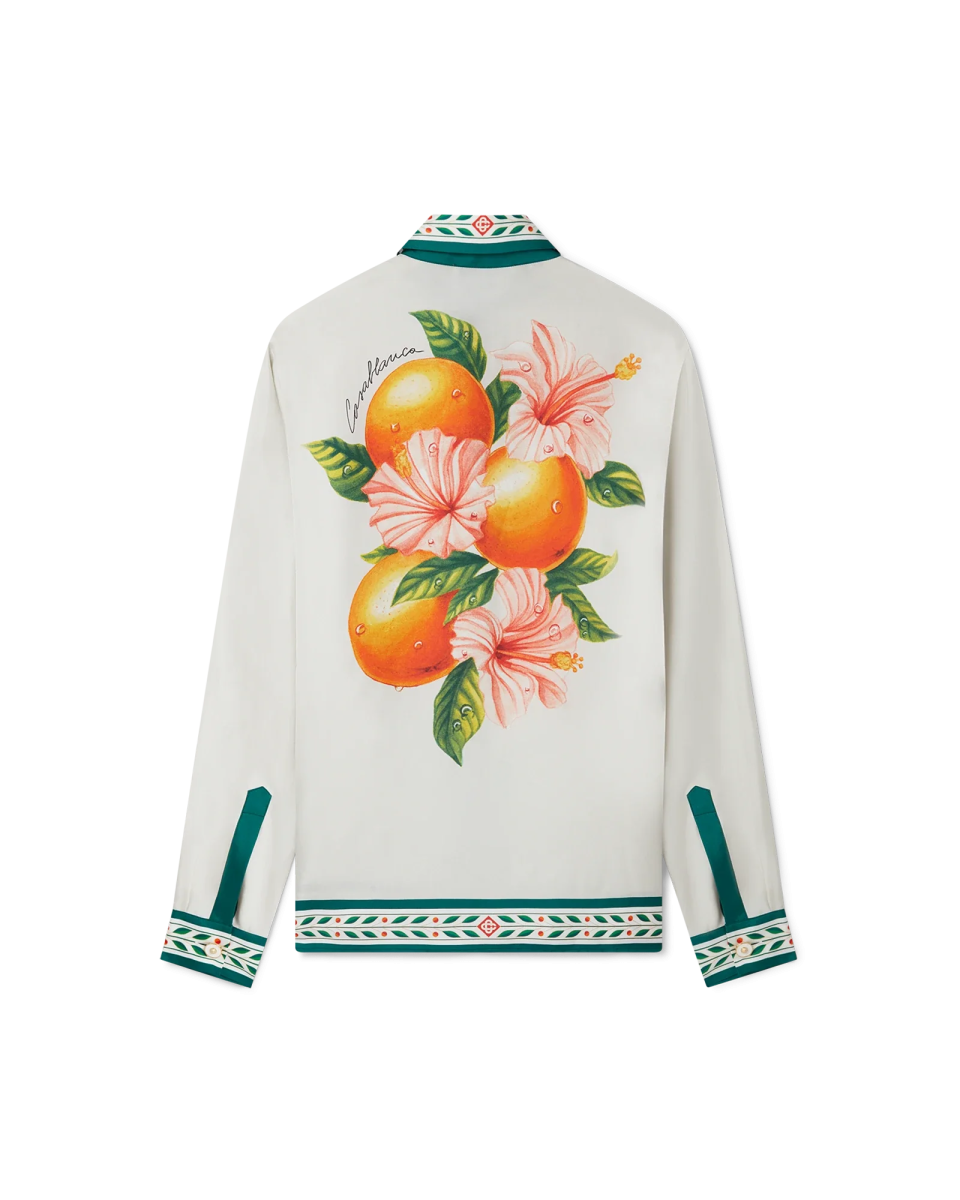 Oranges En Fleur Silk Shirt