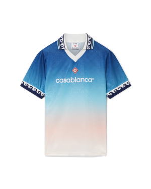 Jacquard Gradient Short Sleeve Football Shirt