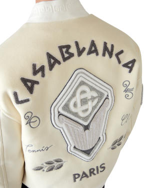 Chenille Patchwork Bomber Jacket