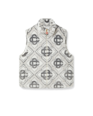 Faux Fur Monogram Gilet