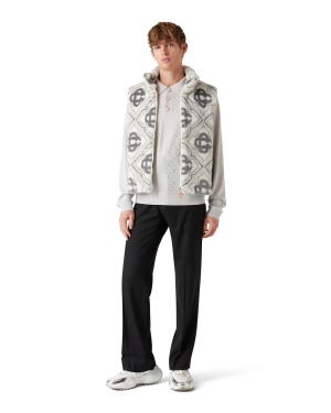 Faux Fur Monogram Gilet