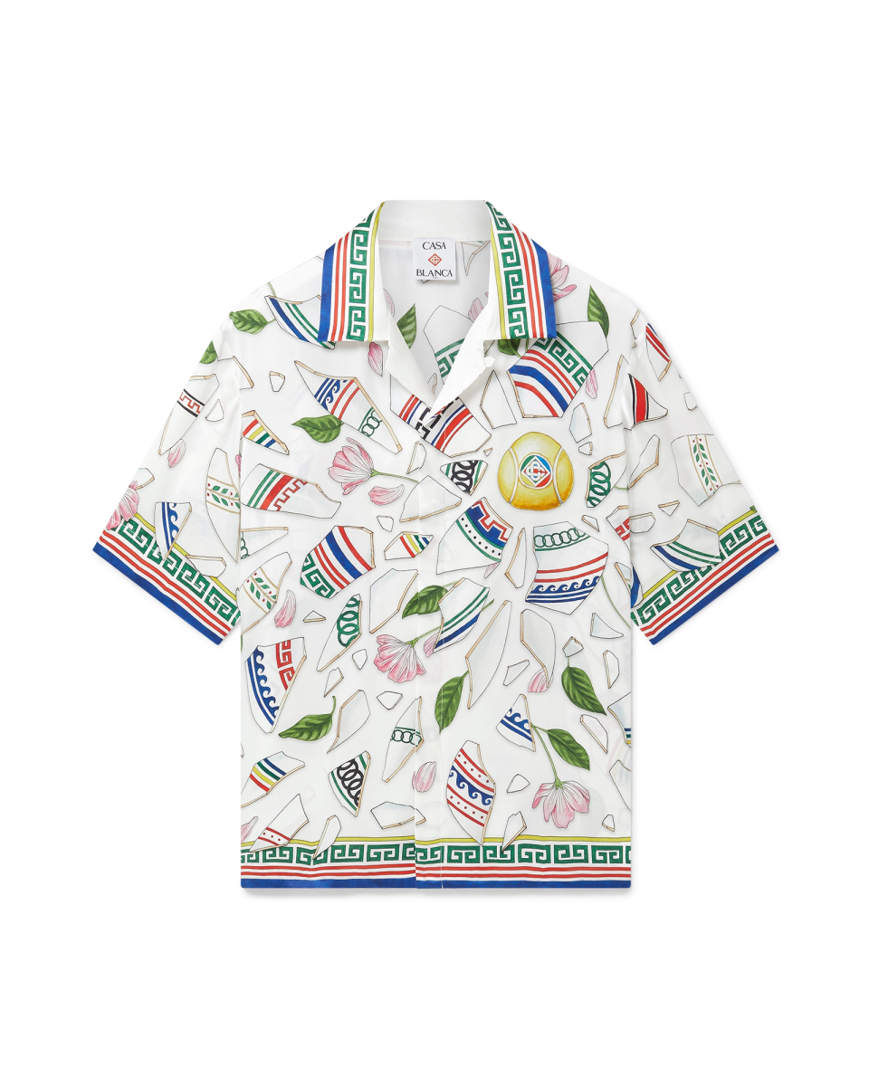 Le Vase Brise Short Sleeve Silk Shirt