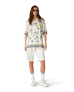 Le Vase Brise Short Sleeve Silk Shirt