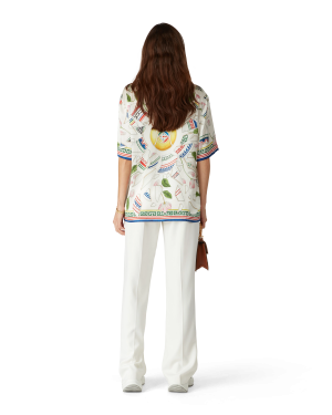 Le Vase Brise Short Sleeve Silk Shirt