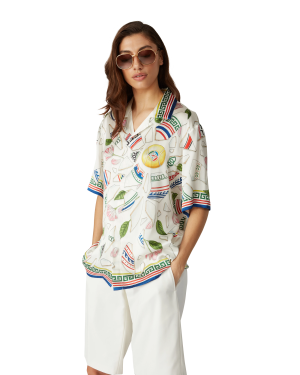 Le Vase Brise Short Sleeve Silk Shirt