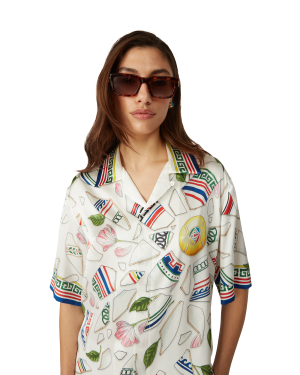 Le Vase Brise Short Sleeve Silk Shirt
