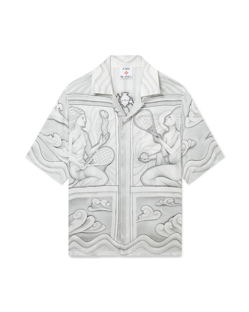 Sacred Stone Short Sleeve Silk Shirt