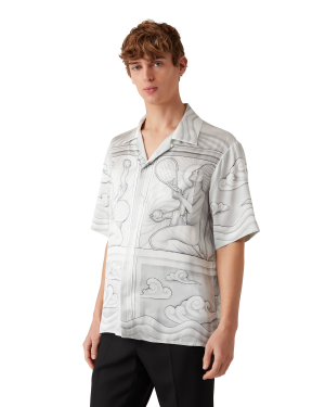 Sacred Stone Short Sleeve Silk Shirt