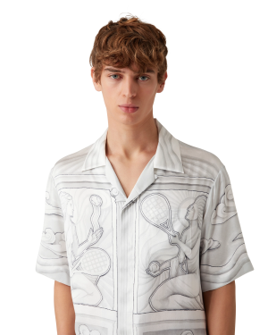 Sacred Stone Short Sleeve Silk Shirt