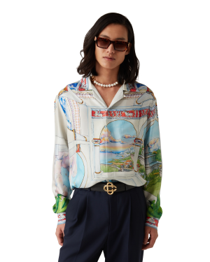 Le Passage Long Sleeve Silk Shirt