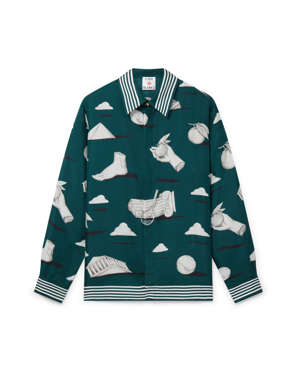 Metaphysical Silk Long Sleeve Shirt