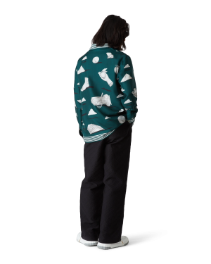 Metaphysical Long Sleeve Silk Shirt