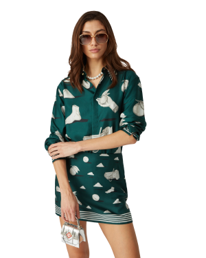 Metaphysical Silk Long Sleeve Shirt