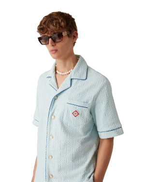 Monogram Towelling Short Sleeve Shirt