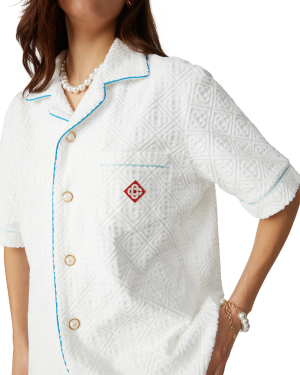 Monogram Short Sleeve Towelling Shirt