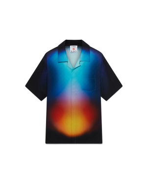 Gradient Silk Short Sleeve Shirt