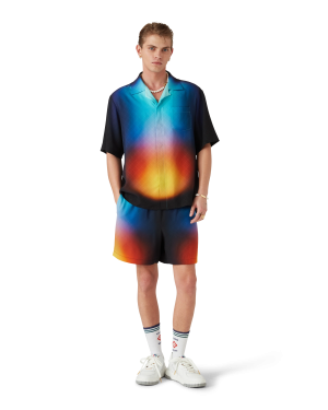 Gradient Silk Short Sleeve Shirt