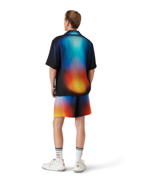 Gradient Silk Short Sleeve Shirt