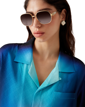 Gradient Silk Short Sleeve Shirt