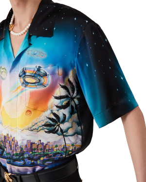 La Pr??monition Short Sleeve Silk Shirt