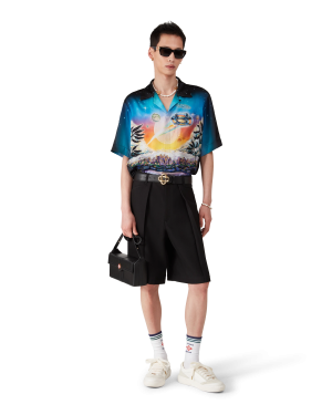 La Pr??monition Short Sleeve Silk Shirt