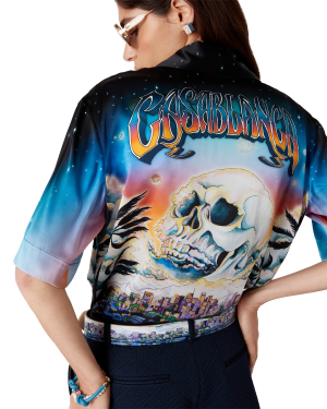 La Pr??monition Short Sleeve Silk Shirt