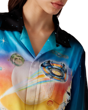 La Pr??monition Short Sleeve Silk Shirt