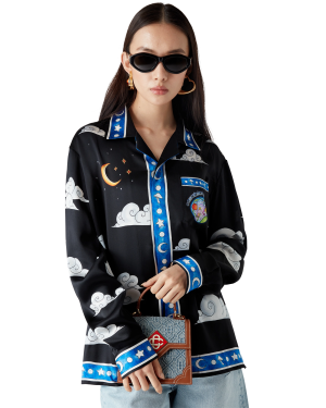 The Four Elements Long Sleeve Silk Shirt