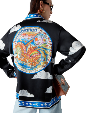 The Four Elements Long Sleeve Silk Shirt