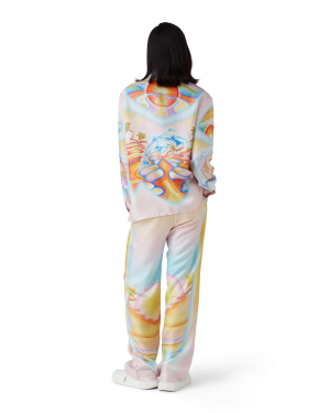 Psychedelic Nirvana Long Sleeve Silk Shirt