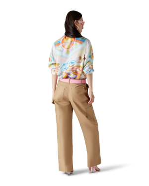 Psychedelic Nirvana Long Sleeve Silk Shirt