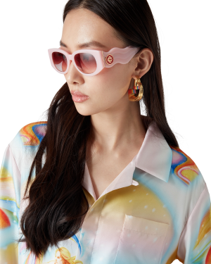 Psychedelic Nirvana Long Sleeve Silk Shirt