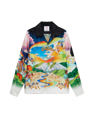 La Musique Long Sleeve Silk Shirt
