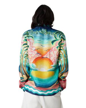 Danse De La Mer Long Sleeve Silk Shirt