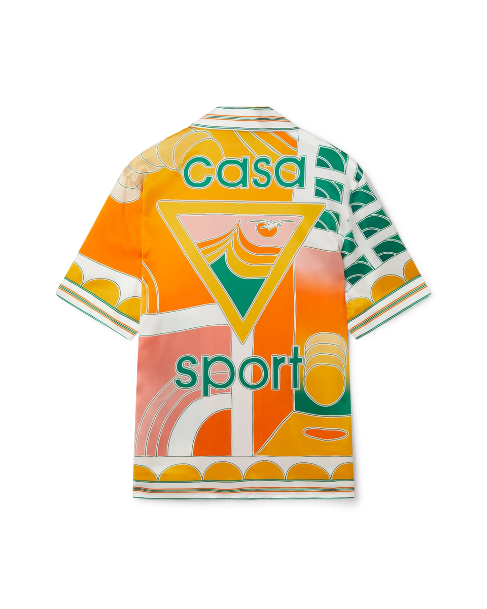 Summer Court Short Sleeve Silk Shirt