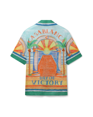 Day of Victory Short Sleeve Linen Shirt